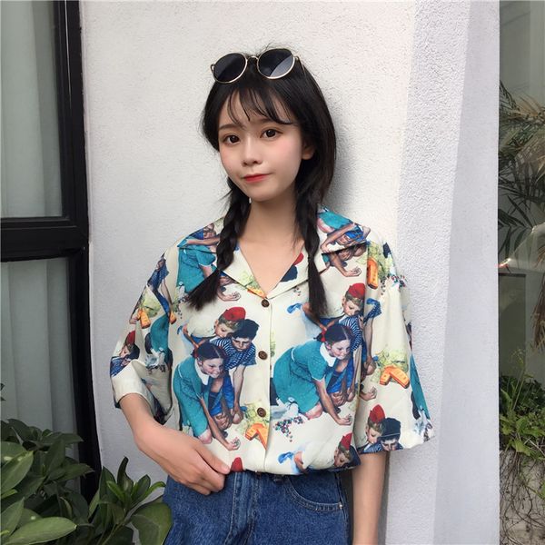 ulzzang designer moda camisas summer style blouse women turn-down collar shirts ladies plus size blusa vetement femme new, White
ulzzang designer moda camisas summer style blouse women turn-down collar shirts ladies plus size blusa vetement femme new, White