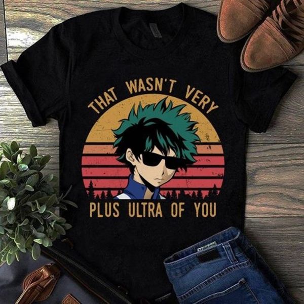 japanese anime streetwear my hero academia t shirt casual short sleeve prints that wasn't very plus ultra of you shirt, White;black
japanese anime streetwear my hero academia t shirt casual short sleeve prints that wasn't very plus ultra of you shirt, White;black