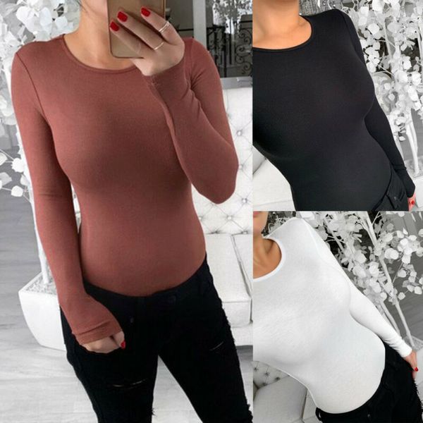 women long sleeve solid bodycon romper crew neck jumpsuit bodysuit leotard casual streewear fashion ladies clothes, Black;white
women long sleeve solid bodycon romper crew neck jumpsuit bodysuit leotard casual streewear fashion ladies clothes, Black;white