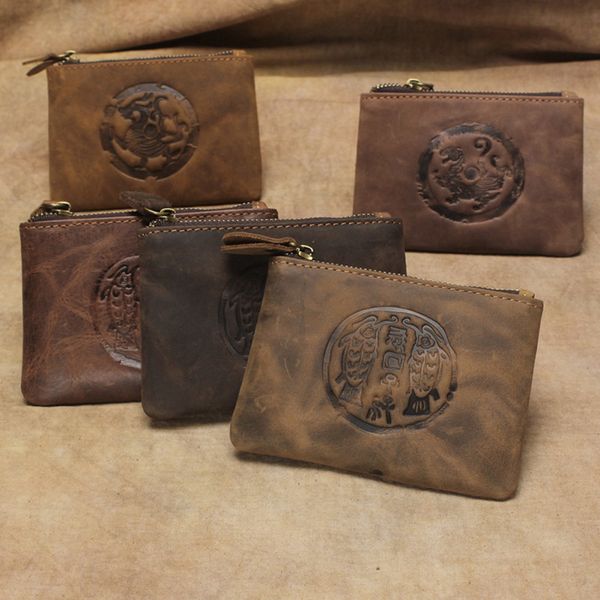 genuine cow leather zipper wallet women men vintage dragon tiger fish shape zip purses coin pouches cowhide money pouches, Red;black
genuine cow leather zipper wallet women men vintage dragon tiger fish shape zip purses coin pouches cowhide money pouches, Red;black