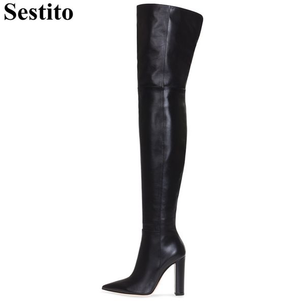 european black super high heel winter boots woman hoof heels over-the-knee boots women zip long casual women shoes
european black super high heel winter boots woman hoof heels over-the-knee boots women zip long casual women shoes