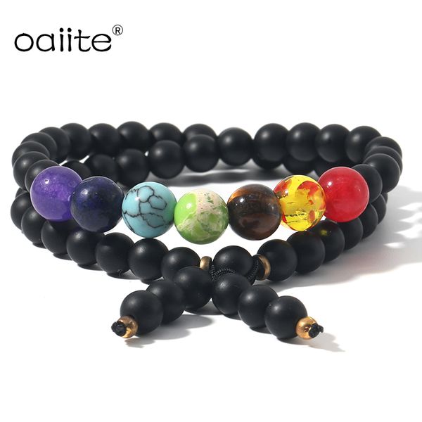 trendy handmade black onyx natural stone tube beads 7 chakra bracelet man women yoga jewelry wrap bracelets creative gift
trendy handmade black onyx natural stone tube beads 7 chakra bracelet man women yoga jewelry wrap bracelets creative gift