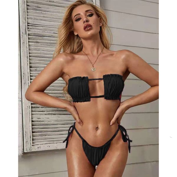 bikini europe and the united states solid color spring beach vcation style split, White;black
bikini europe and the united states solid color spring beach vcation style split, White;black