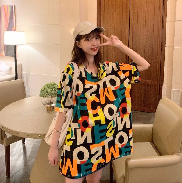 cotton short-sleeved 2020 loose letter printing medium-long female student all-match cotton short-sleeved 2020 loose letter t-shirt prin, White
cotton short-sleeved 2020 loose letter printing medium-long female student all-match cotton short-sleeved 2020 loose letter t-shirt prin, White