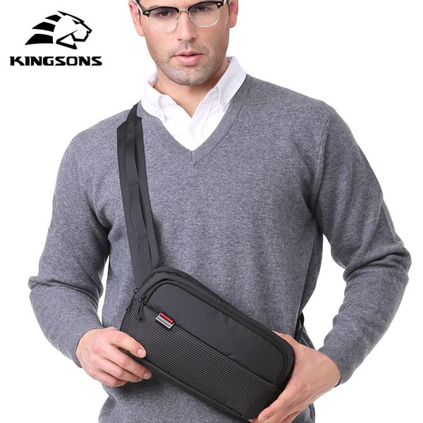 kingsons men chest pack wear-resistant oblique bag single-shoulder bag
