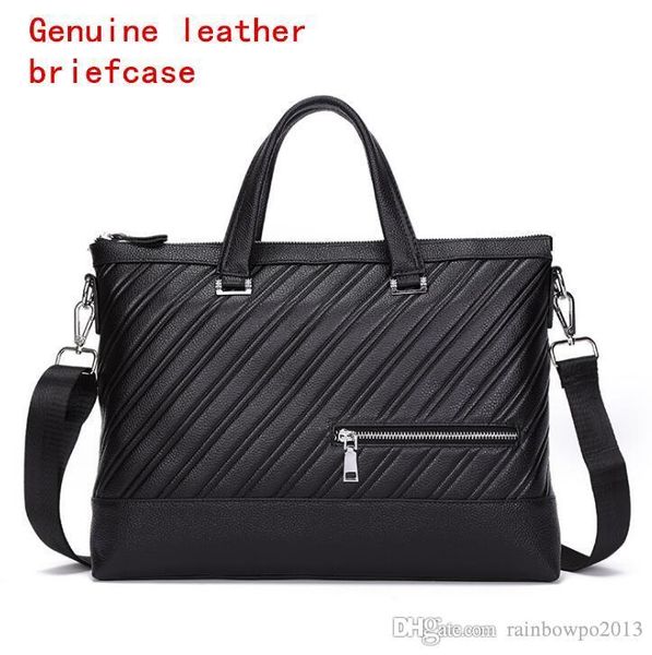 factory wholesale men bag fashion stripes mens handbag leather business briefcase trend cowhide embossing computer bags
factory wholesale men bag fashion stripes mens handbag leather business briefcase trend cowhide embossing computer bags