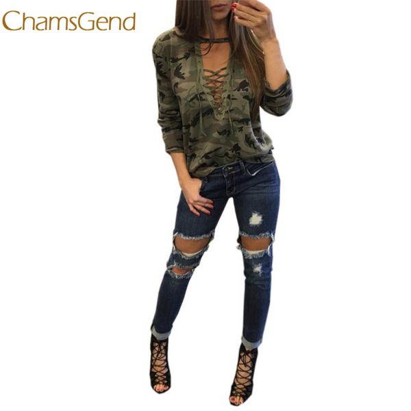 chamsgend 2018 spring summer fashion women long sleeve shirt slim casual blouse camouflage print l0312, White
chamsgend 2018 spring summer fashion women long sleeve shirt slim casual blouse camouflage print l0312, White