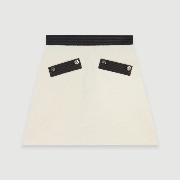 women skirt 19 autumn and winter new small fragrance hit color stitching slim ladies skirt, Black
women skirt 19 autumn and winter new small fragrance hit color stitching slim ladies skirt, Black