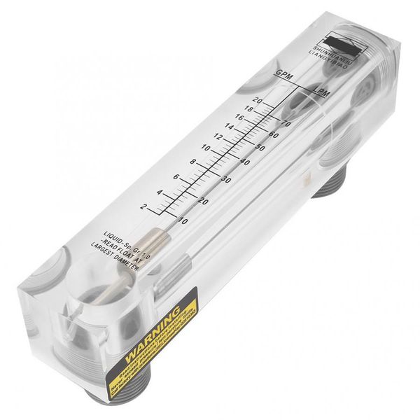 lzm-25 flow meter panel type liquid flowmeter measuring tool 2-20gpm plastic external thread bspt g 1
lzm-25 flow meter panel type liquid flowmeter measuring tool 2-20gpm plastic external thread bspt g 1