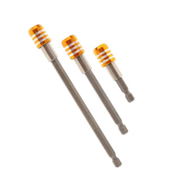 1/4 inch hex shank magnetic screwdriver bit holder 2 4 6 inch extension for drill and hand-held driver, pack of 3
1/4 inch hex shank magnetic screwdriver bit holder 2 4 6 inch extension for drill and hand-held driver, pack of 3
