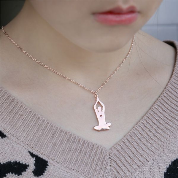 selling new european and american religious pendant yoga fitness clavicle necklace friend gift, Silver
selling new european and american religious pendant yoga fitness clavicle necklace friend gift, Silver