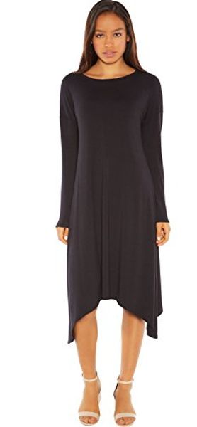 rohb by joyce azria tribeca long sleeve hanky hem dress, Black;gray
rohb by joyce azria tribeca long sleeve hanky hem dress, Black;gray