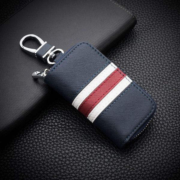 leather striped zipper bag car key case universal personalized customized remote control case for men and women (blue
leather striped zipper bag car key case universal personalized customized remote control case for men and women (blue