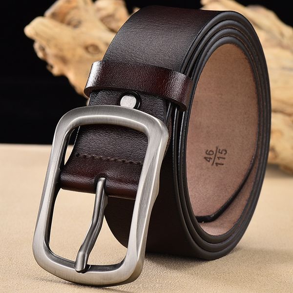 genuine leather men's pin buckle genuine leather pin belt casual all-match men's cowhide belt golden world, Black;brown
genuine leather men's pin buckle genuine leather pin belt casual all-match men's cowhide belt golden world, Black;brown