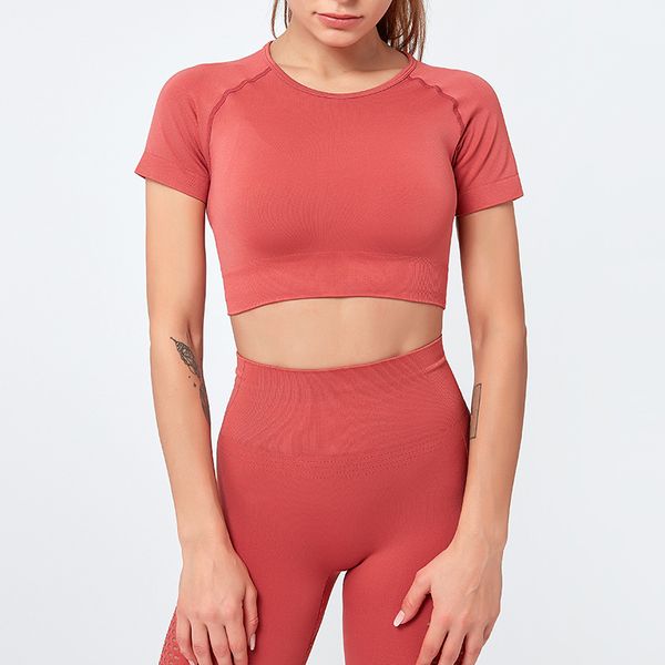 women yoga shirt short sleeve sports shirt fitness crop workout for women yoga sports corp, White;red
women yoga shirt short sleeve sports shirt fitness crop workout for women yoga sports corp, White;red