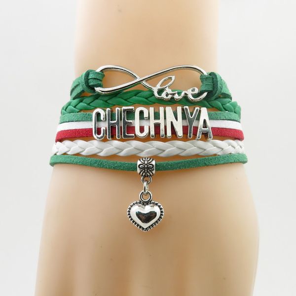 infinity chechnya bracelet heart charm love chechnya flag bracelet & bangle for woman and man jewelry, Golden;silver
infinity chechnya bracelet heart charm love chechnya flag bracelet & bangle for woman and man jewelry, Golden;silver