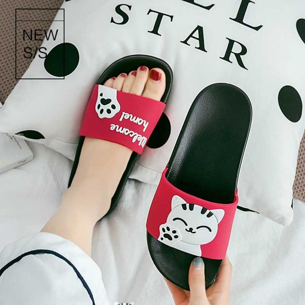 slippers women summer 2021 non-slip soft pvc cartoon lucky cat indoor bedroom floor men home house shoes girl ladies slides, Black
slippers women summer 2021 non-slip soft pvc cartoon lucky cat indoor bedroom floor men home house shoes girl ladies slides, Black