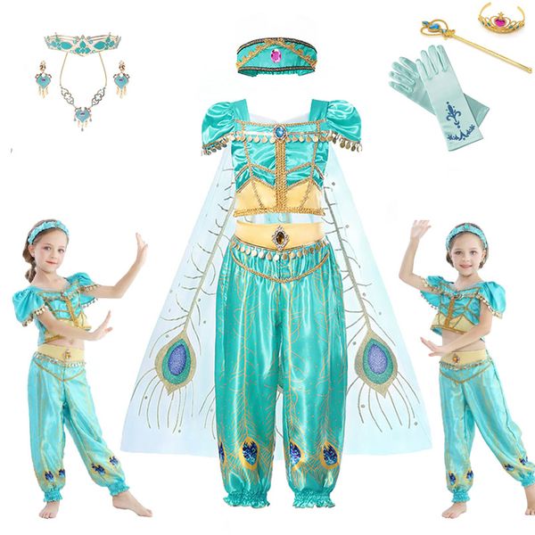 christmas clothes girls dress jasmine princess performance cosplay costume movie aladdin role playing sequined tulle cloak sets, Red;yellow
christmas clothes girls dress jasmine princess performance cosplay costume movie aladdin role playing sequined tulle cloak sets, Red;yellow