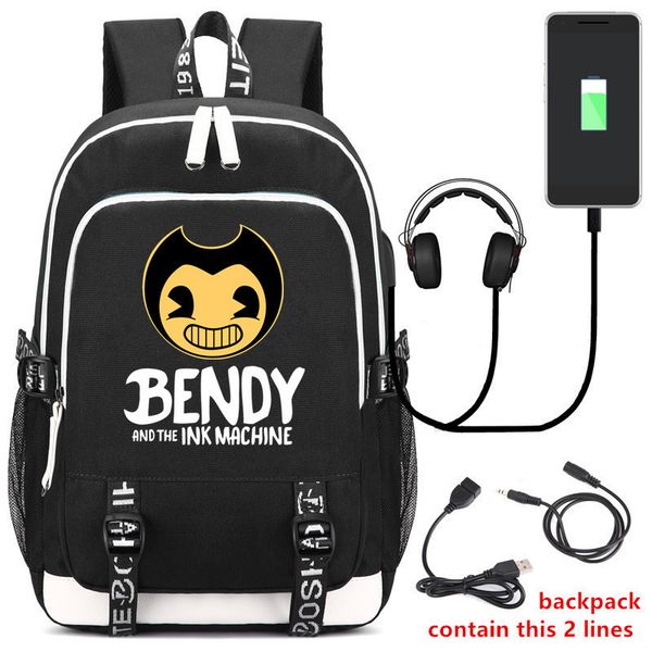 Diomo Bendy And Ink Machine Рюкзак USB Зарядка Ноутбука Рюкзак Для Подростков Мужской Путешест
Diomo Bendy And Ink Machine Рюкзак USB Зарядка Ноутбука Рюкзак Для Подростков Мужской Путешест