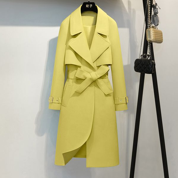 yellow office lady coat fashion winter autumn belt elegant long coat pleated v-neck bow ladies long women, Tan;black
yellow office lady coat fashion winter autumn belt elegant long coat pleated v-neck bow ladies long women, Tan;black