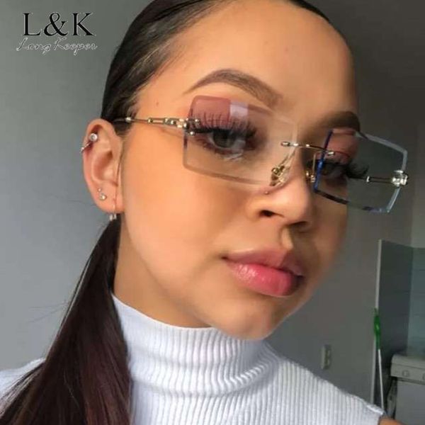 small rectangle sunglasses women rimless uv400 eyewear vintage sun glasses men driving women's glasses lunette de soleil femme, Blue
small rectangle sunglasses women rimless uv400 eyewear vintage sun glasses men driving women's glasses lunette de soleil femme, Blue