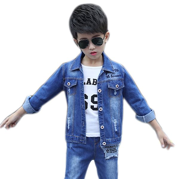 children denim clothing set boys girls jeans suit autumn winter jacket + jeans 2pcs for teenage 4 6 8 10 12 14 years, White
children denim clothing set boys girls jeans suit autumn winter jacket + jeans 2pcs for teenage 4 6 8 10 12 14 years, White