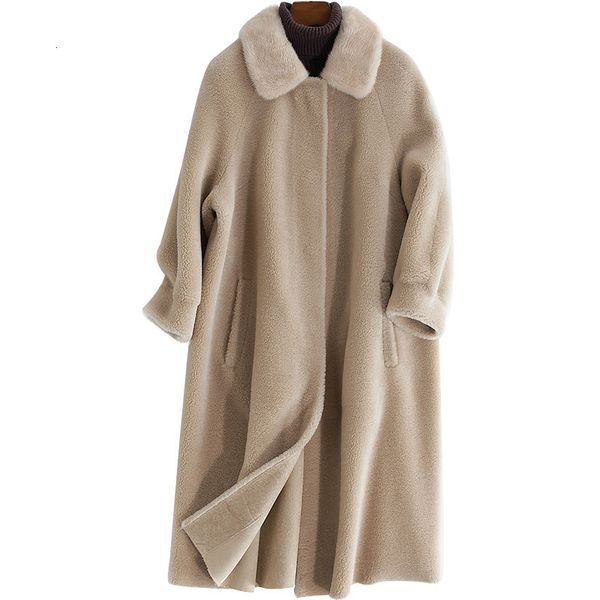yolanfairy genuine fur coat women autumn winter warm sheepshearing jackets qulaiyty mink fur collar b18f23121-1 mf566, Black
yolanfairy genuine fur coat women autumn winter warm sheepshearing jackets qulaiyty mink fur collar b18f23121-1 mf566, Black