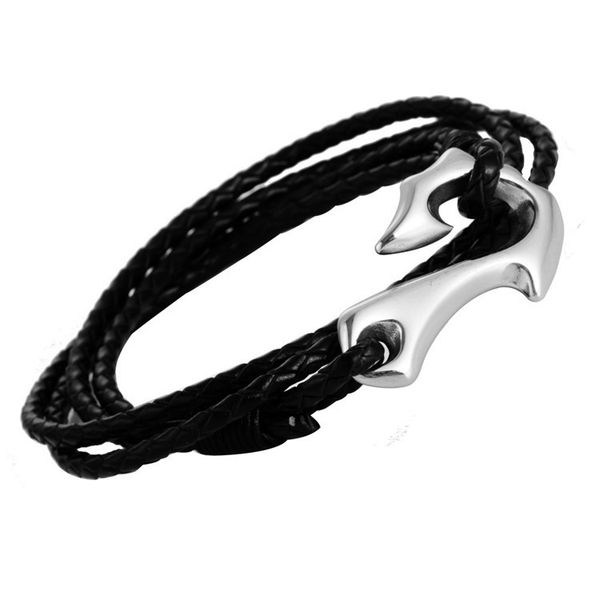 amazon new style europe and america titanium steel weave leather strap bracelet men and women cool fishhook stainless steel boat, Silver
amazon new style europe and america titanium steel weave leather strap bracelet men and women cool fishhook stainless steel boat, Silver