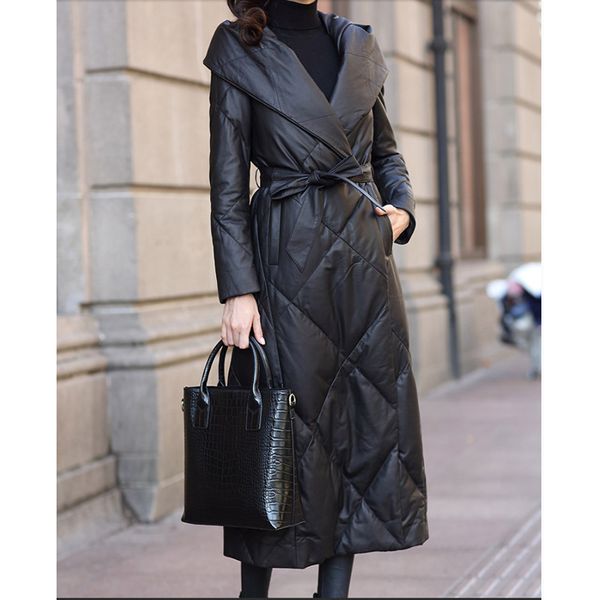 genuine leather jacket women sheepskin duck down winter coat women long jacket for womens clothing manteau femme 18869 yy782, Black
genuine leather jacket women sheepskin duck down winter coat women long jacket for womens clothing manteau femme 18869 yy782, Black
