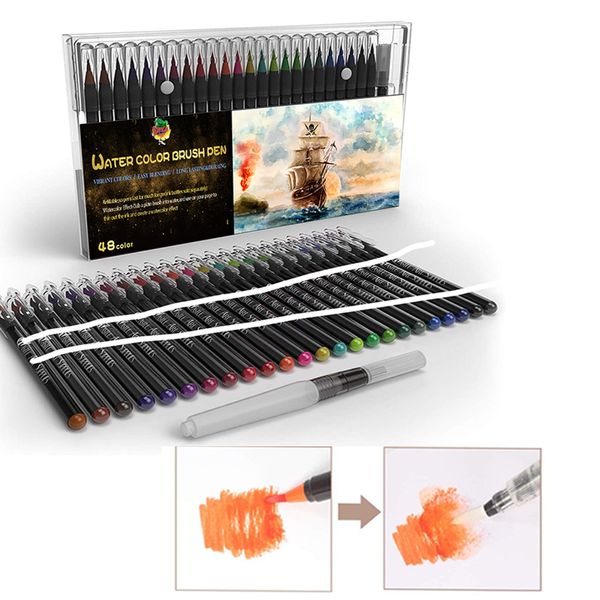 72+3colors Soft Tip Marker Drawing Calligraphy Sets Art Supplies Watercolor Brush Pen