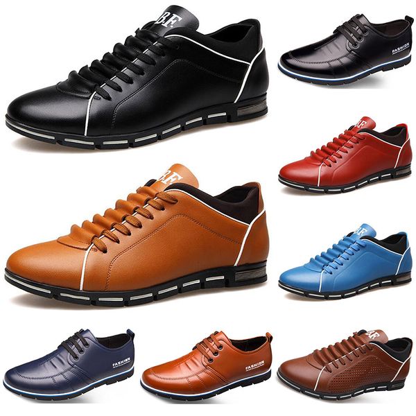 2020 designer men leather casual shoes black navy blue brown business fashion flat party size 38-45 mens trainers sneaker color1
2020 designer men leather casual shoes black navy blue brown business fashion flat party size 38-45 mens trainers sneaker color1