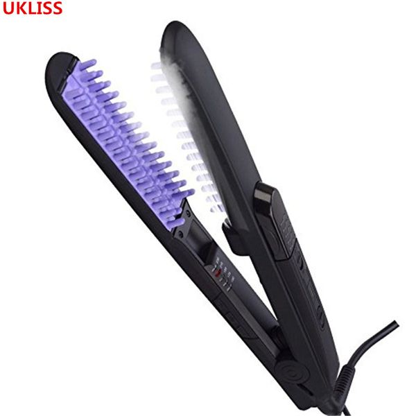 nano atomization hair straight brush - achieve the perfect hairstyle hair straightener irons brushes comb with steam, Black
nano atomization hair straight brush - achieve the perfect hairstyle hair straightener irons brushes comb with steam, Black