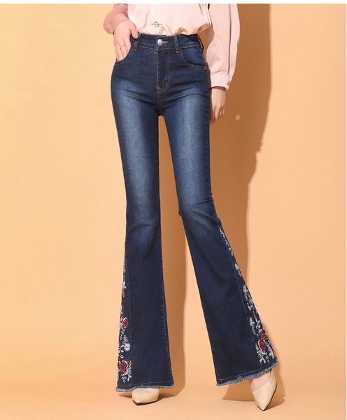 korean version style,women fashion pants,wild jeans,trousers casual ,flare pants, slim fit embroidery, Blue
korean version style,women fashion pants,wild jeans,trousers casual ,flare pants, slim fit embroidery, Blue