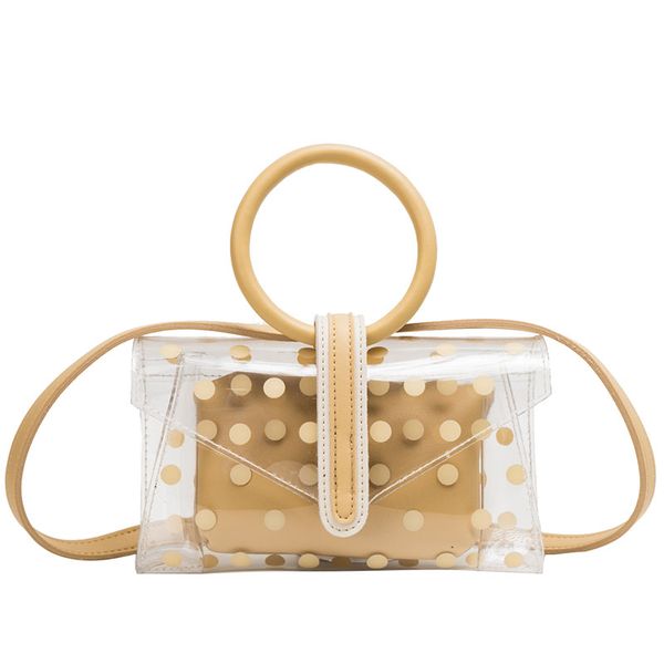 dot transparent female tote bag 2019 summer new quality pvc women's designer handbag travel shoulder messenger bag bolsos mujer
dot transparent female tote bag 2019 summer new quality pvc women's designer handbag travel shoulder messenger bag bolsos mujer