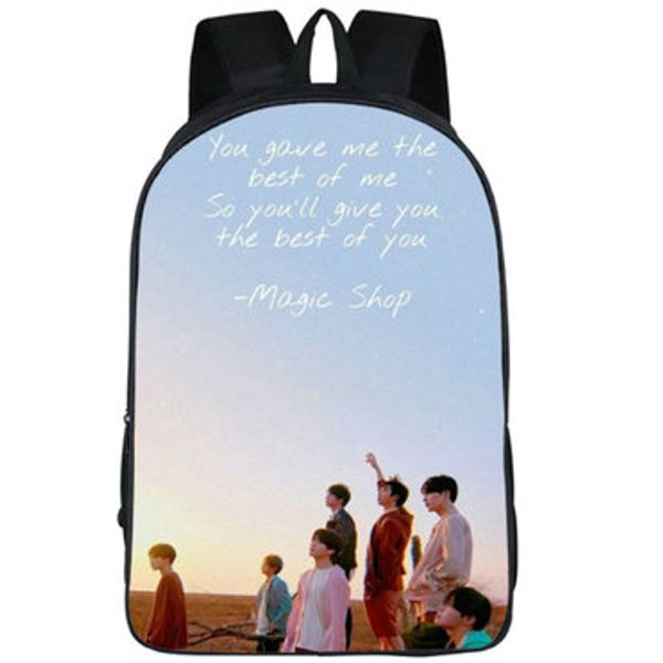 magic shop backpack bts music day pack bulletproof school bag bangtan boys packsack picture rucksack sport schoolbag outdoor daypack
magic shop backpack bts music day pack bulletproof school bag bangtan boys packsack picture rucksack sport schoolbag outdoor daypack