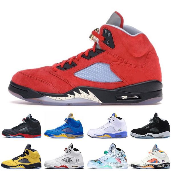 5 5s trophy room-university red men basketball shoes blue red suede fire red oreo mens trainers sports sneakers us 7-13
5 5s trophy room-university red men basketball shoes blue red suede fire red oreo mens trainers sports sneakers us 7-13