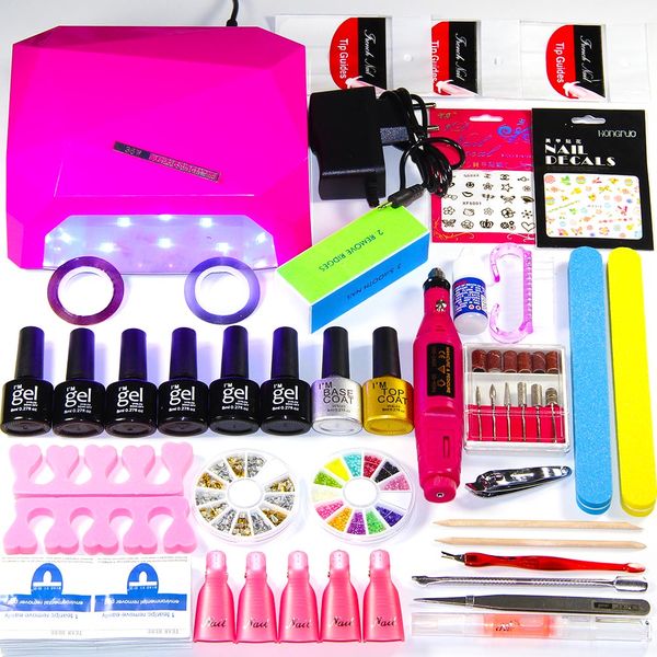 2018 uv led nail lamp manicure set 6 color uv gel polish nail kits manicure pedicure set with extension gel art tools kits
2018 uv led nail lamp manicure set 6 color uv gel polish nail kits manicure pedicure set with extension gel art tools kits