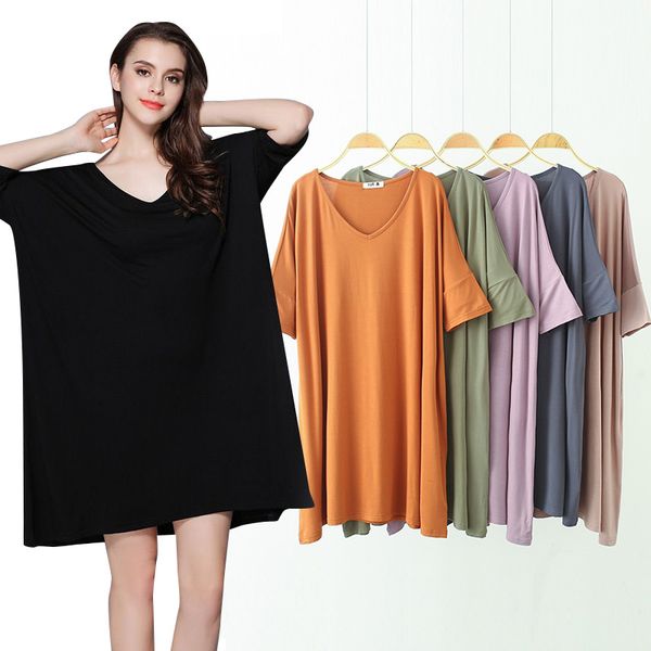 summer sleepwear loose nightdress women night dress plus size women nuisette femme de nuit 5xl camison home house, Black;red
summer sleepwear loose nightdress women night dress plus size women nuisette femme de nuit 5xl camison home house, Black;red