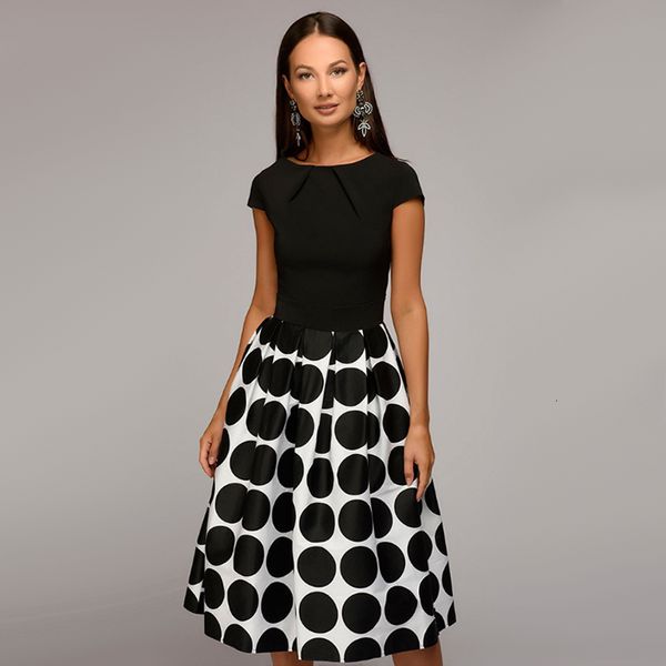 designer dress women designer clothes women vintage dot print party dress o neck short sleeve fold elegant dress autumn twill new fashion, Black;gray
designer dress women designer clothes women vintage dot print party dress o neck short sleeve fold elegant dress autumn twill new fashion, Black;gray