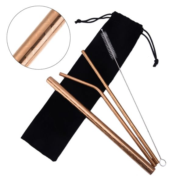 reusable drinking straw metal stainless steel straw with cleaner brush for home party barware bar accessories
reusable drinking straw metal stainless steel straw with cleaner brush for home party barware bar accessories