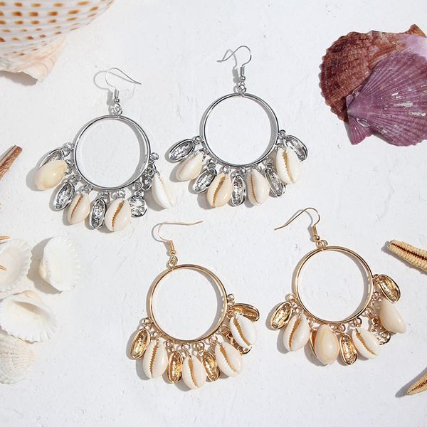 just feel 2019 trendy shell drop earrings gold color maxi earrings sets for women big statement wedding party jewelry, Silver
just feel 2019 trendy shell drop earrings gold color maxi earrings sets for women big statement wedding party jewelry, Silver