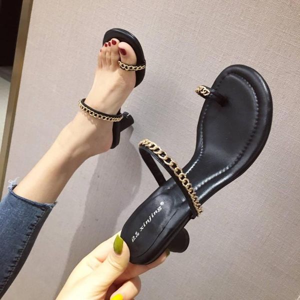 female shoes ladies' slippers square heel rivet med rubber flip flops 2020 block summer hawaiian slides fabric hoof heels pu, Black
female shoes ladies' slippers square heel rivet med rubber flip flops 2020 block summer hawaiian slides fabric hoof heels pu, Black