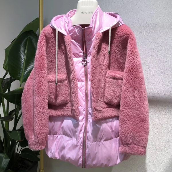 fandy lokar real imported australian wool fur jackets women fashion hooded coats women elegant pockets jackets female ladies ho, Black
fandy lokar real imported australian wool fur jackets women fashion hooded coats women elegant pockets jackets female ladies ho, Black