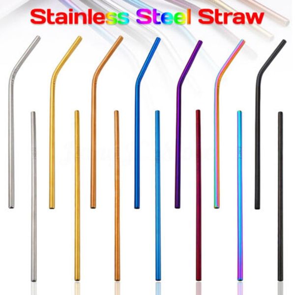 colorful stainless steel straws reusable straight and bent drinking straw eco friendly bar colored metal pipette ing
colorful stainless steel straws reusable straight and bent drinking straw eco friendly bar colored metal pipette ing