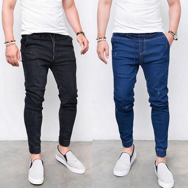 mens harem skinny jeans black distressed denim stretch jeans pants men hombre slim fit fashion elastic waist trousers hip hop, Blue
mens harem skinny jeans black distressed denim stretch jeans pants men hombre slim fit fashion elastic waist trousers hip hop, Blue