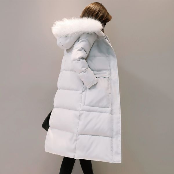 women's down & parkas 2021 autumn winter duck coat women long jacket warm female thick hooded overcoat chaqueta mujer parka lx2305, Black
women's down & parkas 2021 autumn winter duck coat women long jacket warm female thick hooded overcoat chaqueta mujer parka lx2305, Black