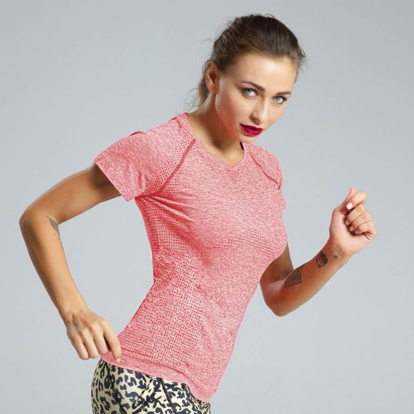 2020 new tight sports short-sleeved seamless quick-drying running hole hollow fitness yoga clothing breathable t-shirt, White;red
2020 new tight sports short-sleeved seamless quick-drying running hole hollow fitness yoga clothing breathable t-shirt, White;red