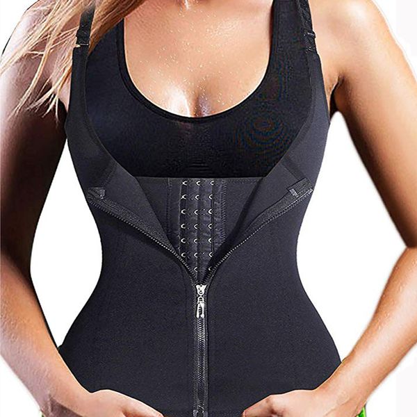 women waist trainer corset zipper vest body shaper tank shapewear with adjustable straps waist support weight loss for yoga, Black;blue
women waist trainer corset zipper vest body shaper tank shapewear with adjustable straps waist support weight loss for yoga, Black;blue