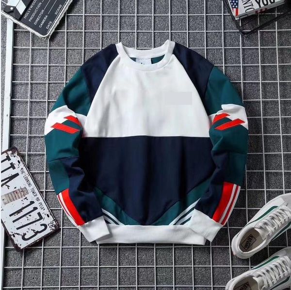 sweatshirt male and female fashion splice round neck pullover leisure large size knitting sweatshirt new style factory wholesale, Black
sweatshirt male and female fashion splice round neck pullover leisure large size knitting sweatshirt new style factory wholesale, Black
