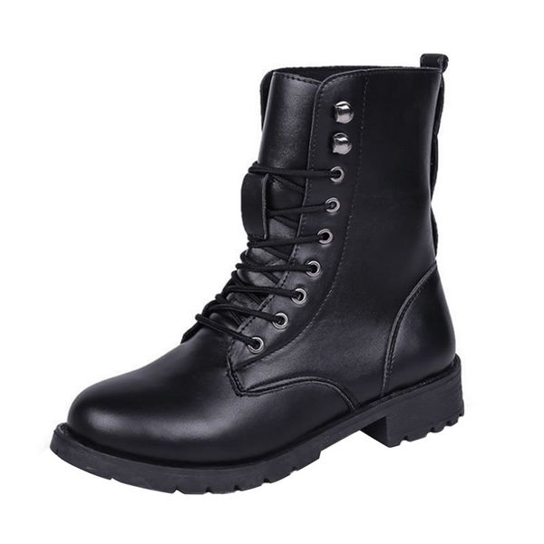 shujin women's shoes winter 2019 black boots with new waterproof western lace-up leather shoes women low heel boots
shujin women's shoes winter 2019 black boots with new waterproof western lace-up leather shoes women low heel boots
